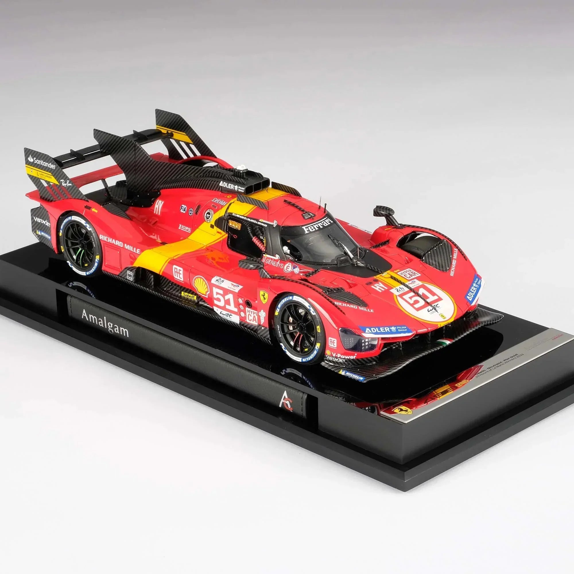 Ferrari 499P 2023 Le Mans Winner 1:18 Amalgam Car Model