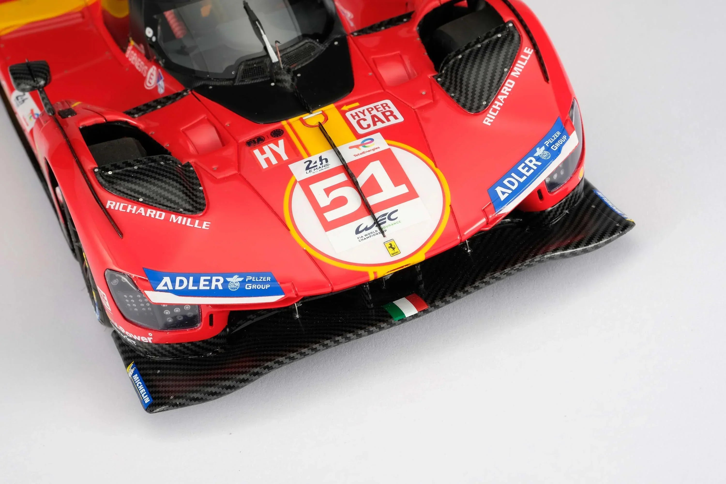 Ferrari 499P 2023 Le Mans Winner 1:18 Amalgam Car Model