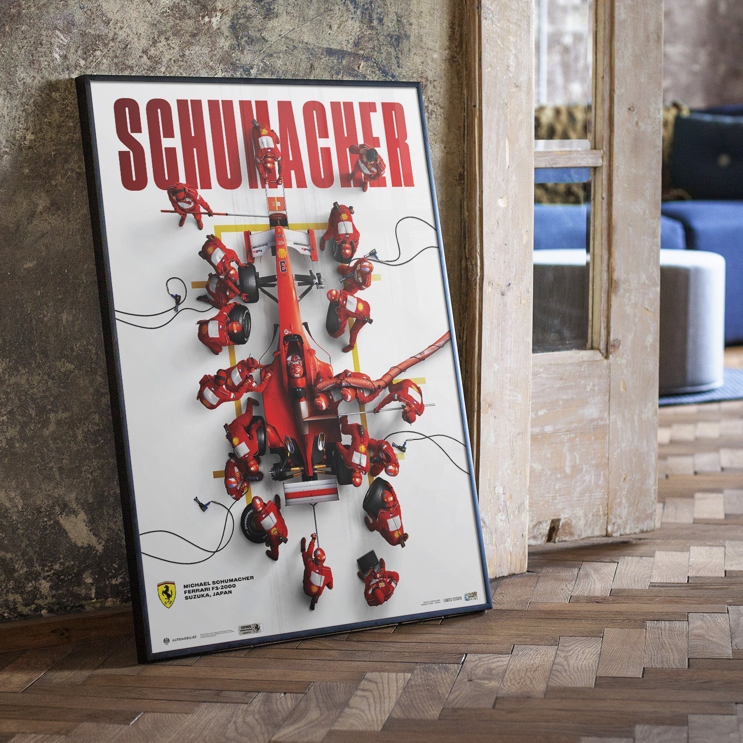 Ferrari F1-2000 Pit Stop - Michael Schumacher Japanese GP 2000 | Collector’s Edition | Large