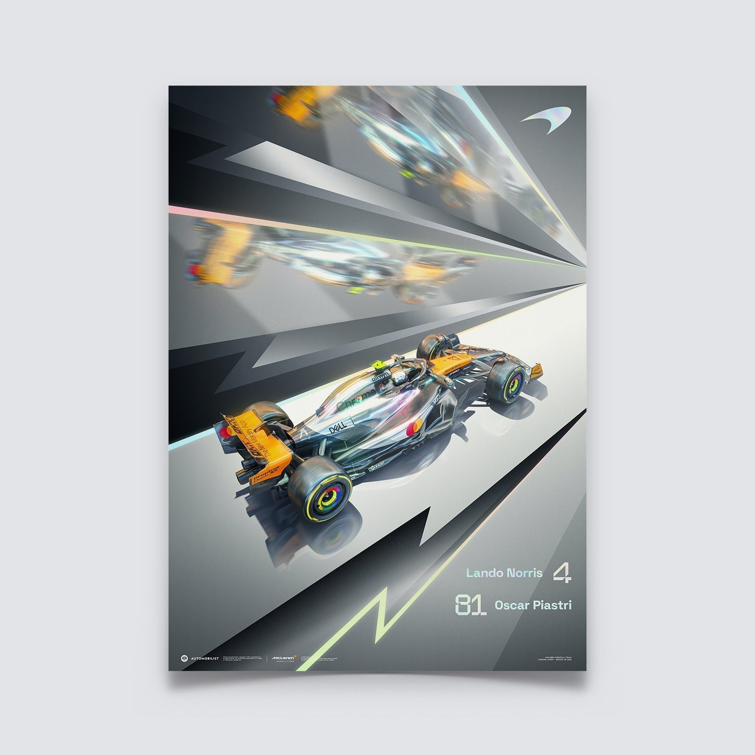 McLaren Formula 1 Team Chrome Livery British Grand Prix 2025 | Large