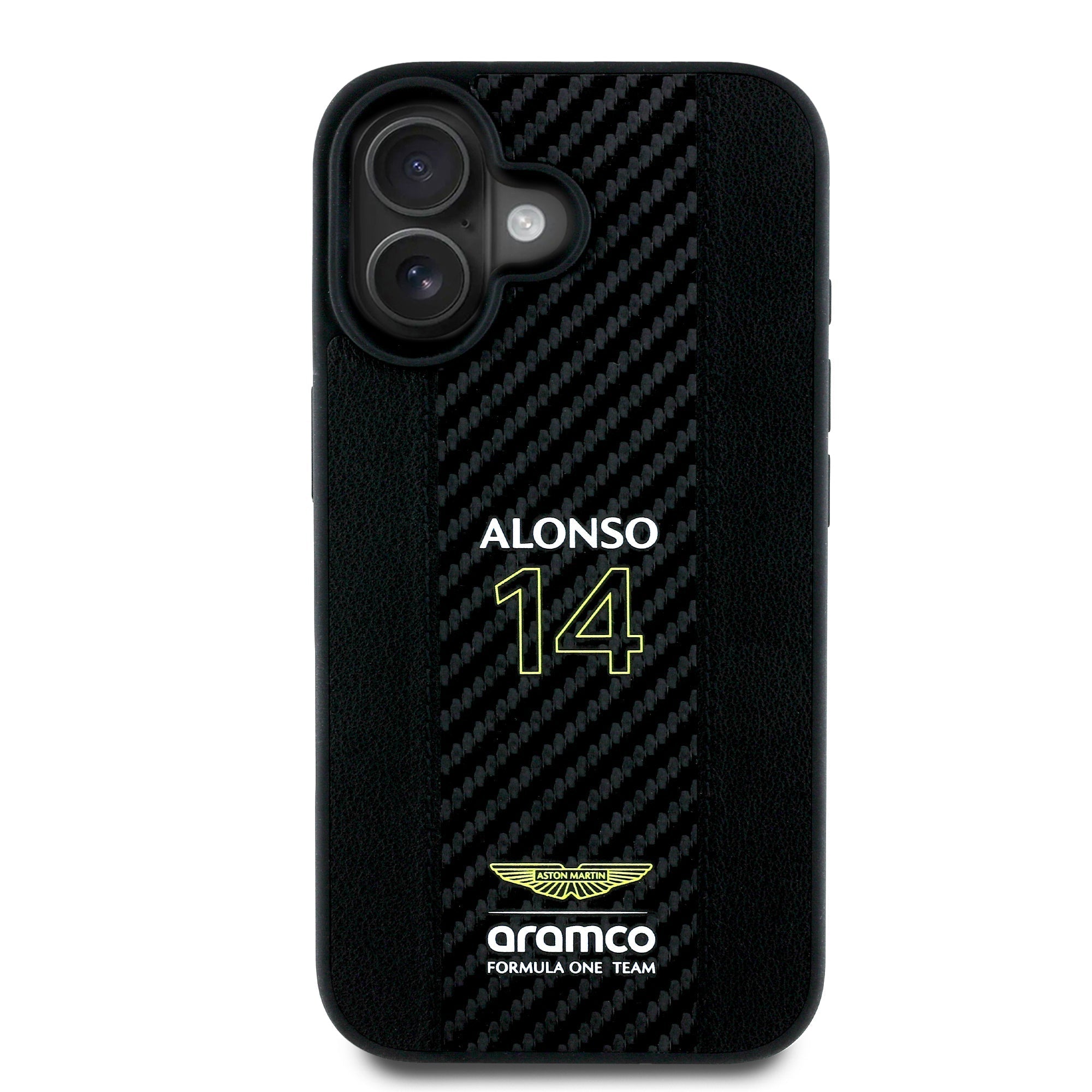 Alonso iPhone Case with Carbon Fiber Stripe