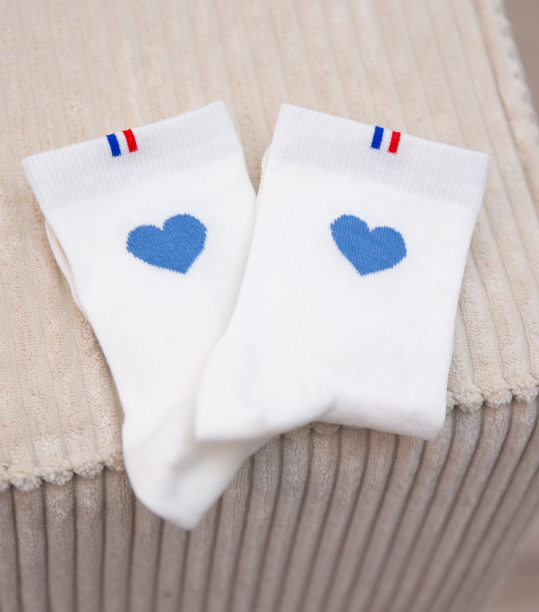 Chaussettes Femme x2 - Pack Cœur Ciel