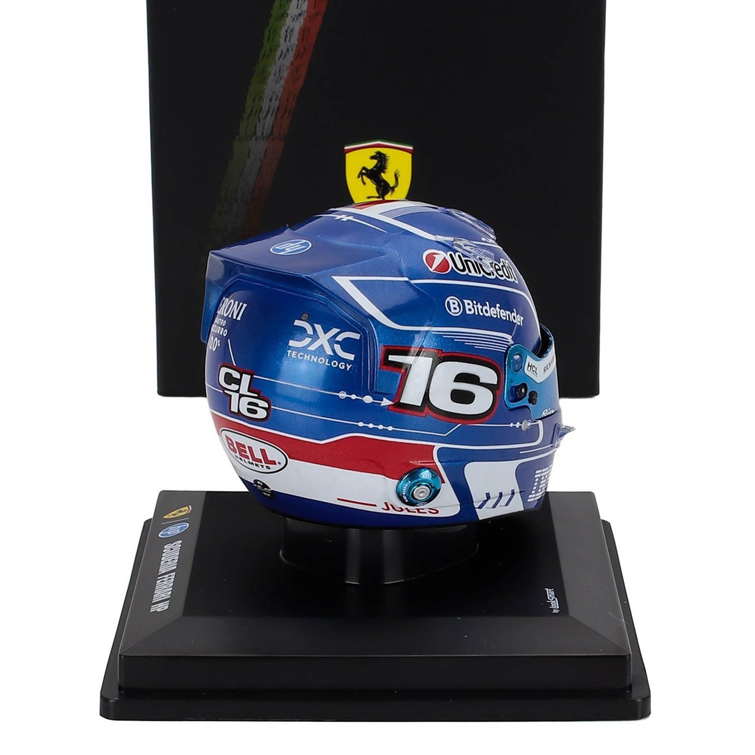 #16 Leclerc Miami GP 2025 1:5 Mini Helmet