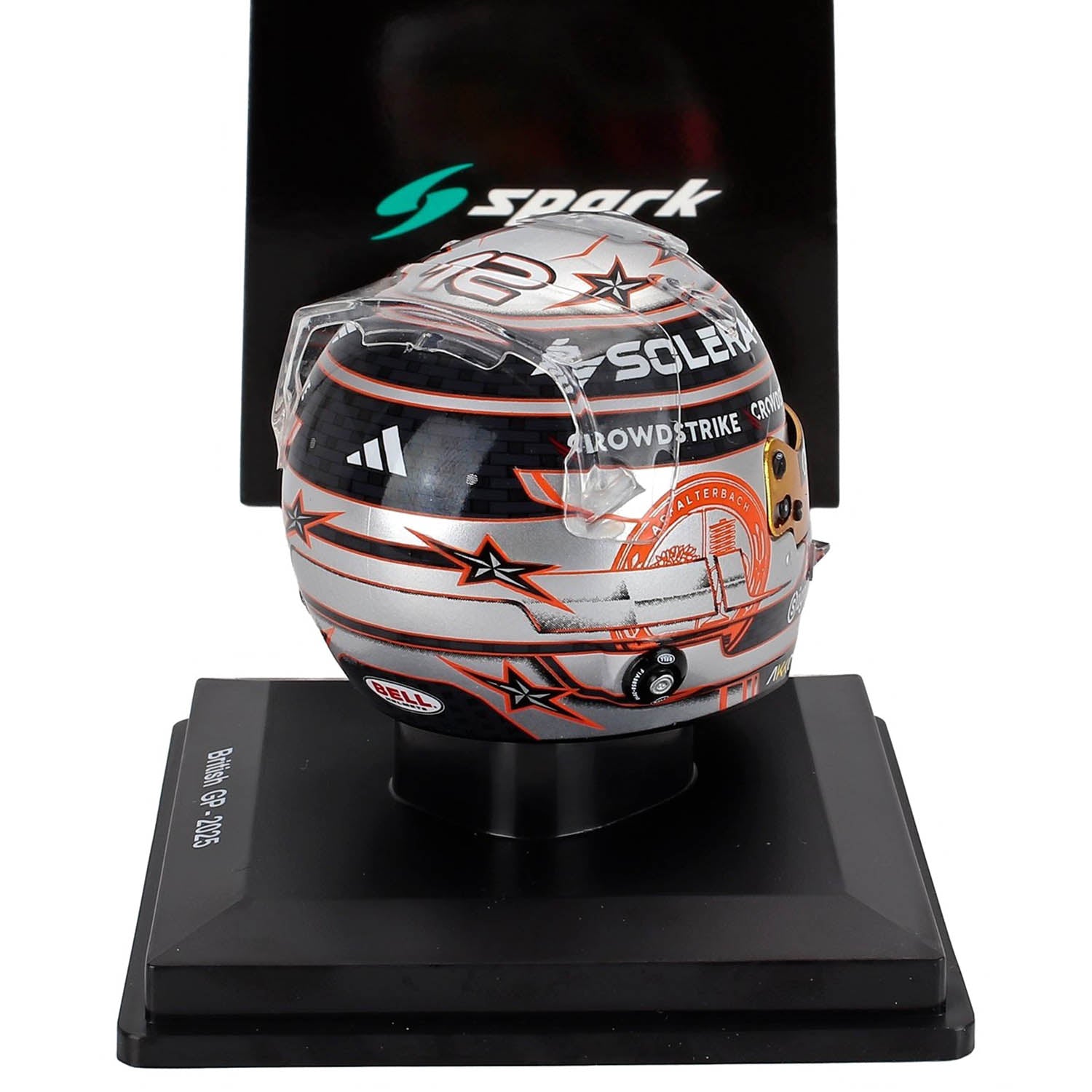 #12 Antonelli 2025 British GP 1:5 Mini Helmet