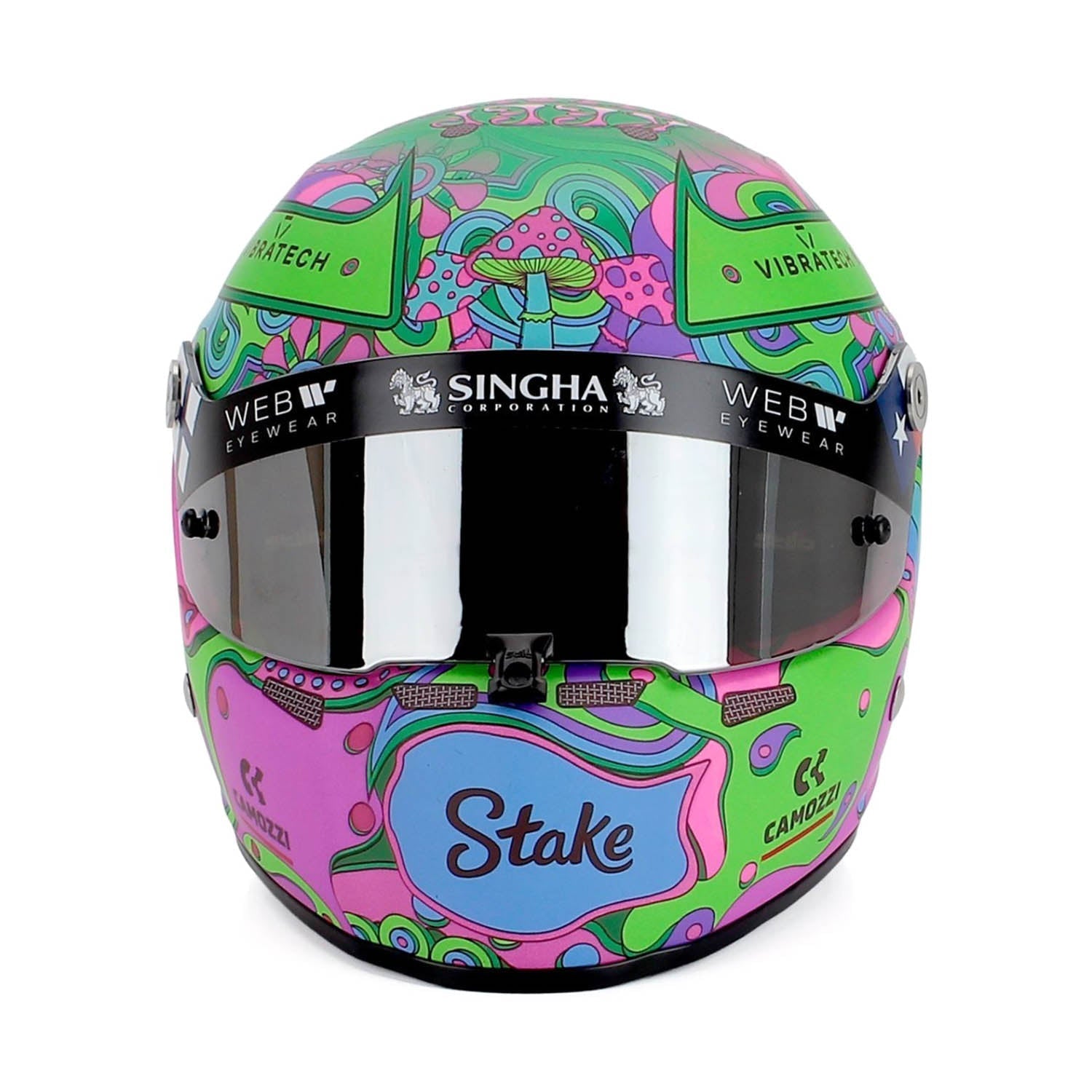#77 Bottas Austin GP 2024 "Keep It Weird" 1:2 Mini Helmet