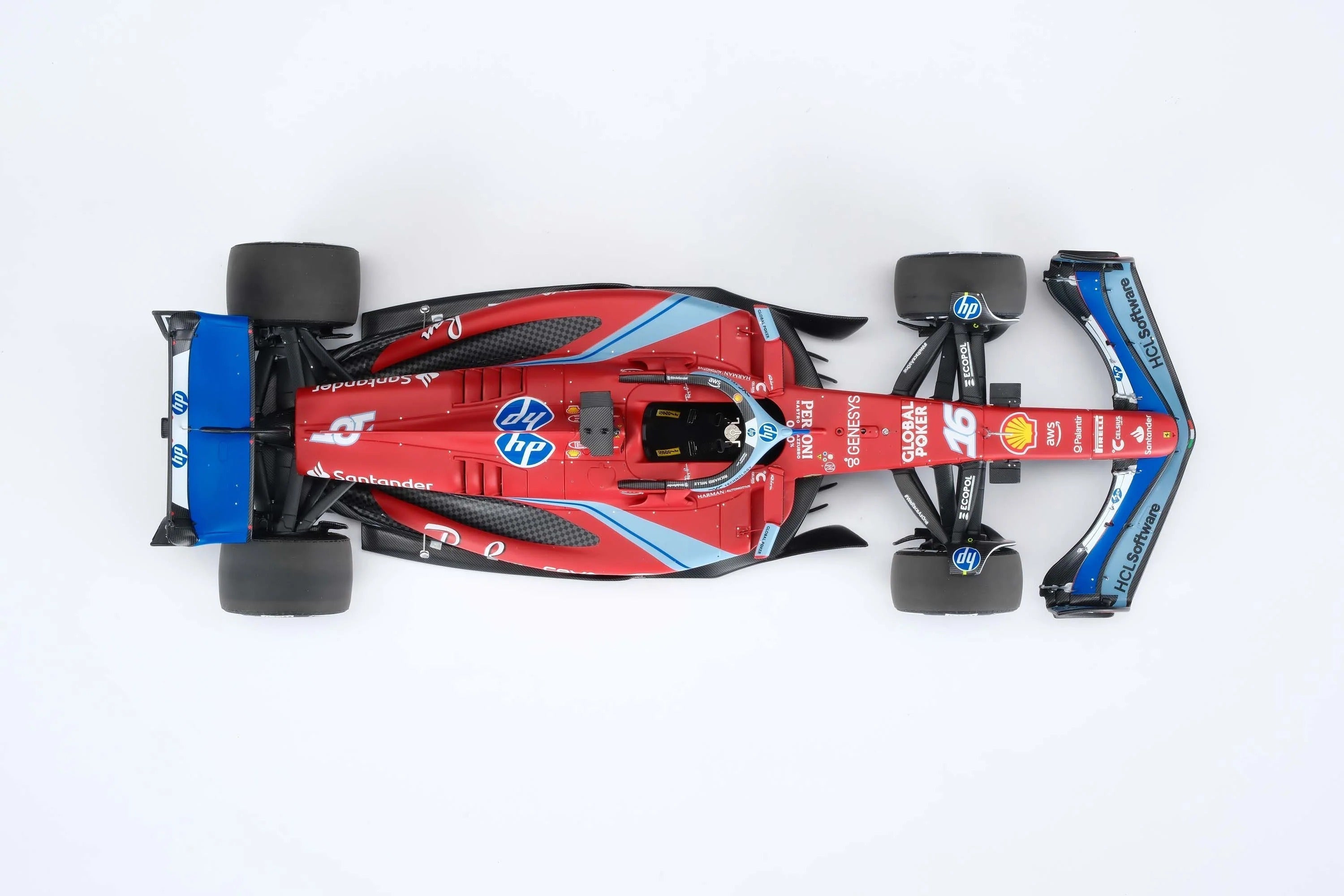 #16 Leclerc SF24 Miami GP 2024 1:18 Car Model by Amalgam