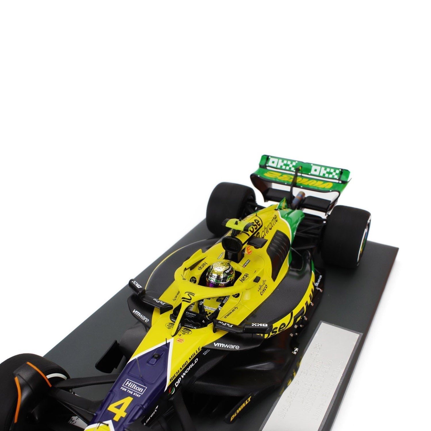 #4 Norris MCL38 Monaco GP Senna 30th Edition 1:18 Minichamps Car Model