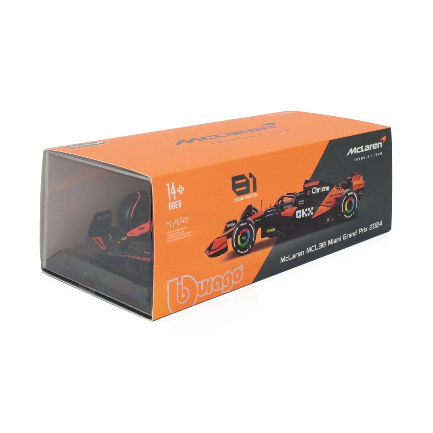 #81 Piastri MCL38 Miami GP 1:24 Car Model