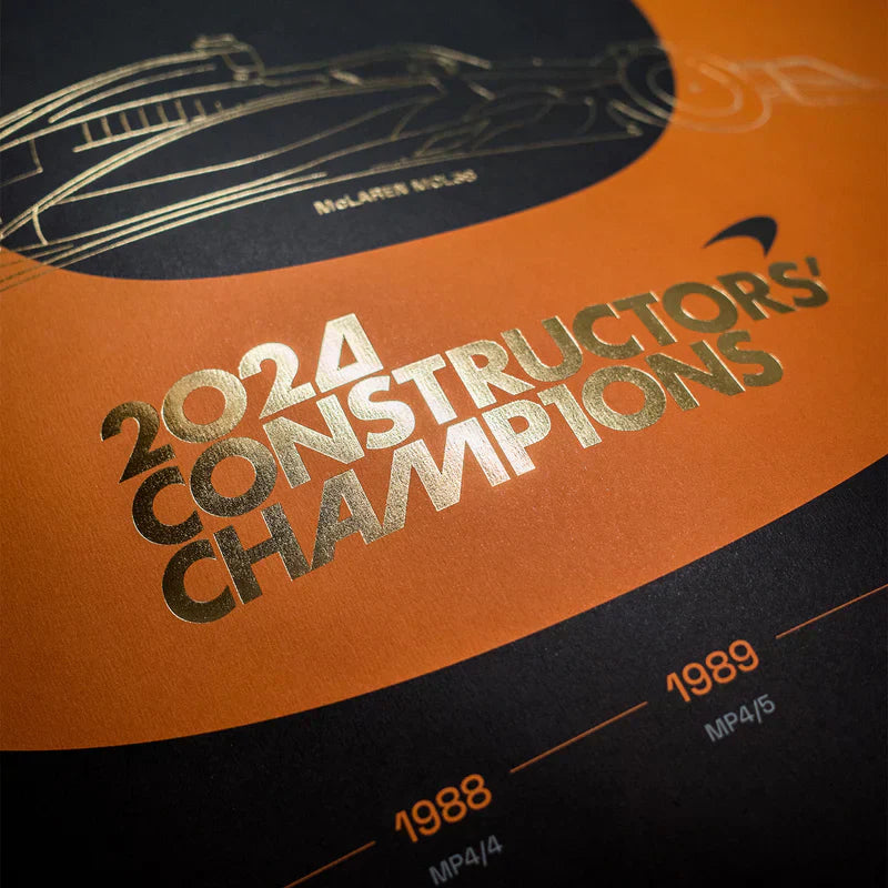 F1® World Constructors' Champions - 2024 - History | Collector's Edition Poster | Large