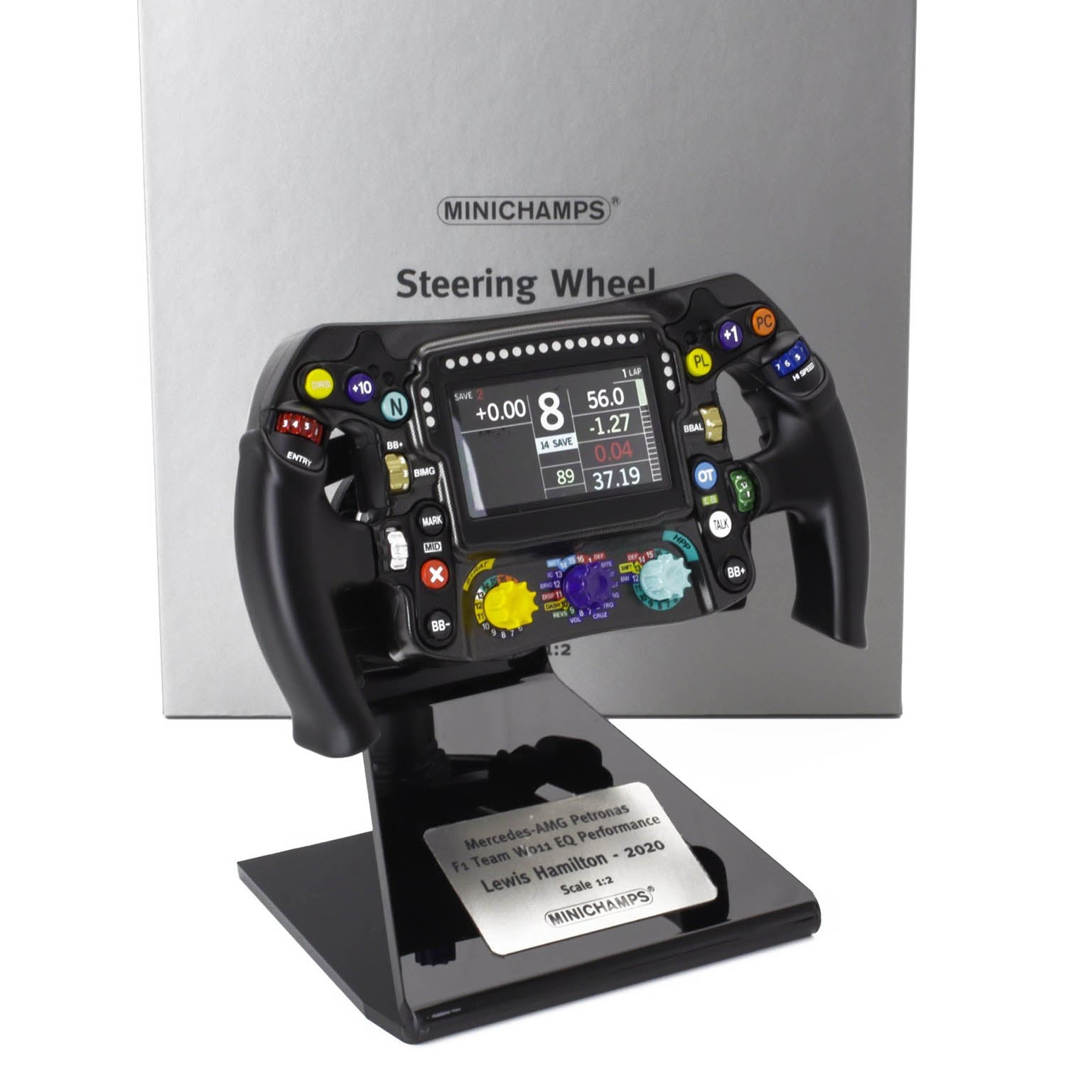 #44 Hamilton W11 World Champion 2020 1:2 Steering Wheel Model