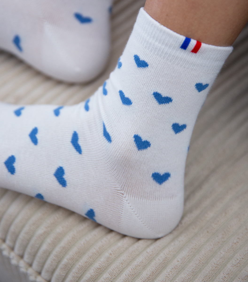 Chaussettes Femme x2 - Pack Cœur Ciel