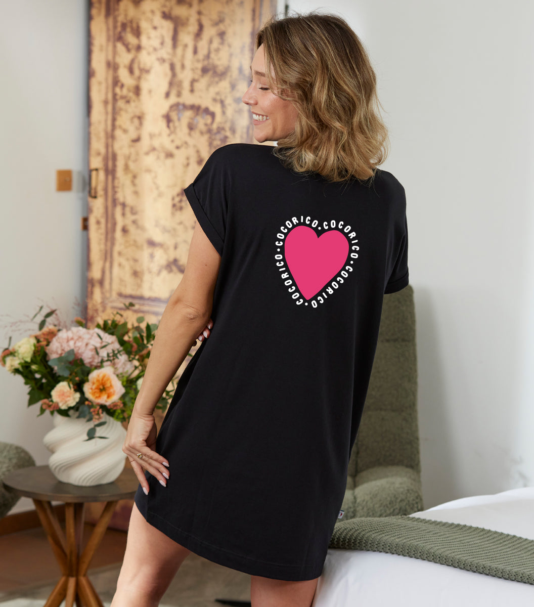 Robe de Nuit Femme Noir - Câlin
