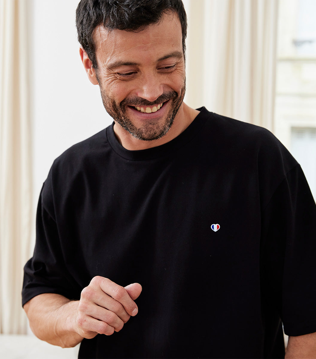 T-shirt Oversize Homme Noir - Iconique