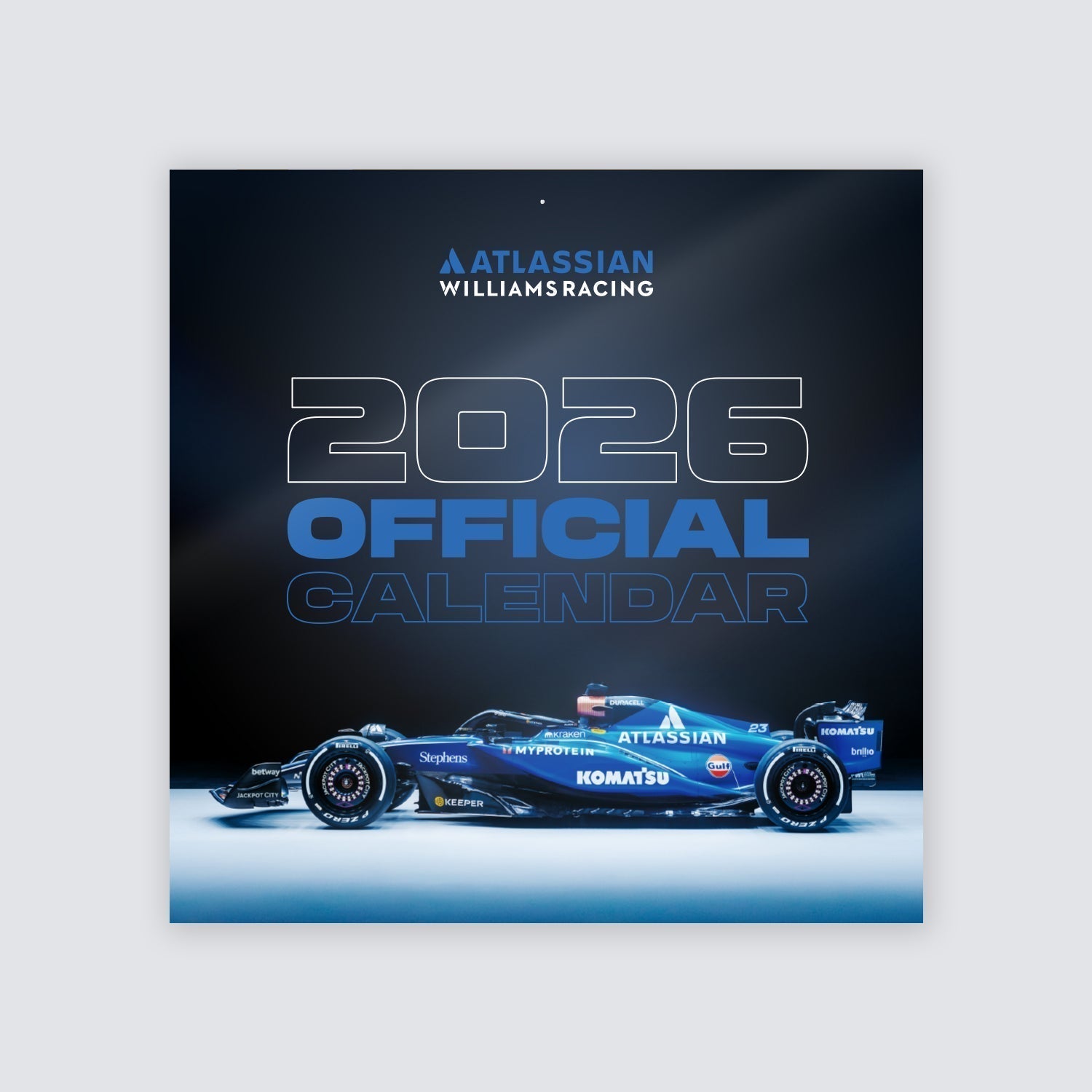 Official 2026 Atlassian Williams Racing Wall Calendar